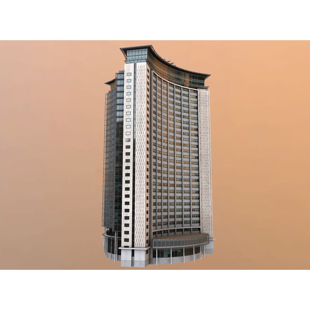 Empress State Building 3D Model – Low Poly Cityscape Asset, FBX - View 16