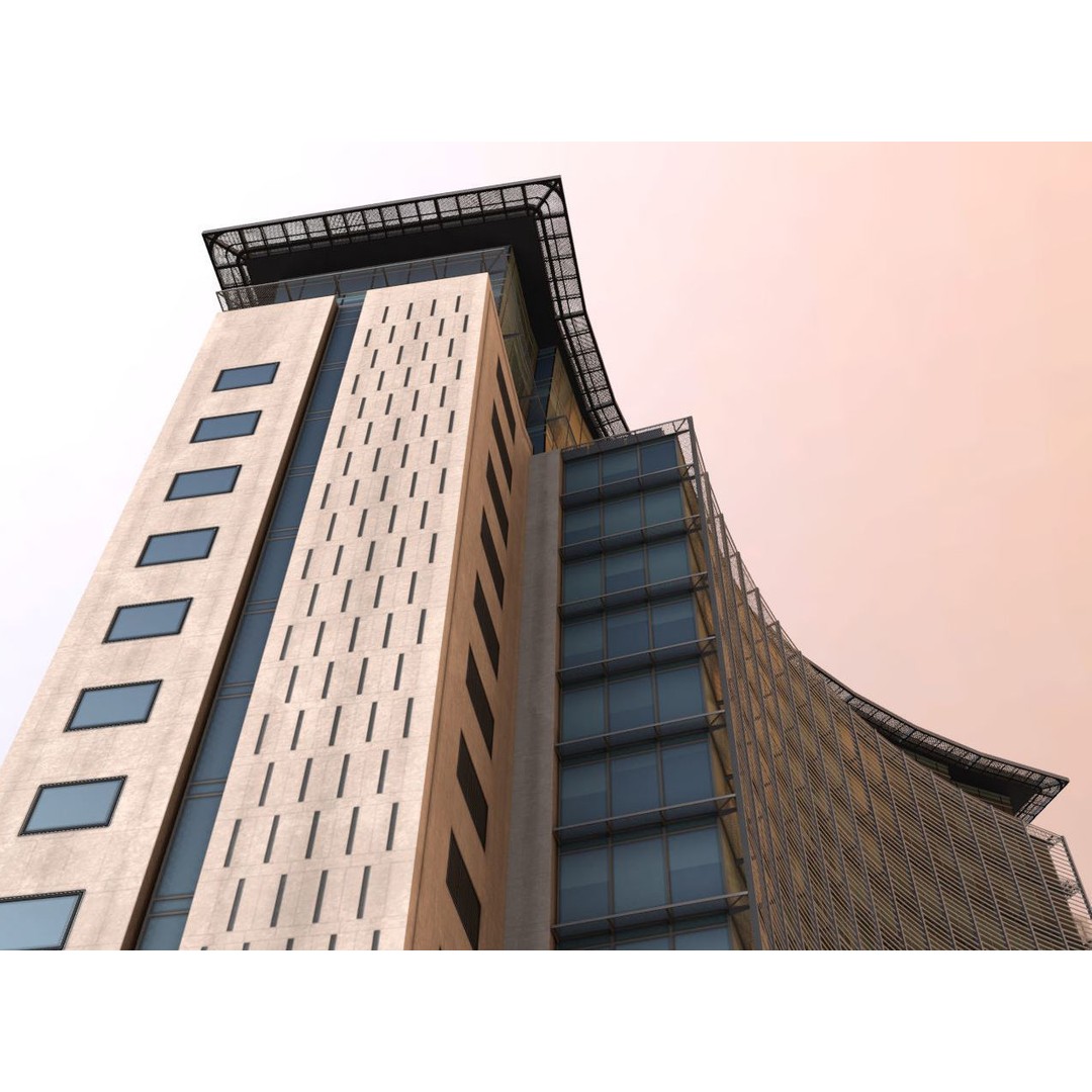 Empress State Building 3D Model – Low Poly Cityscape Asset, FBX - View 17
