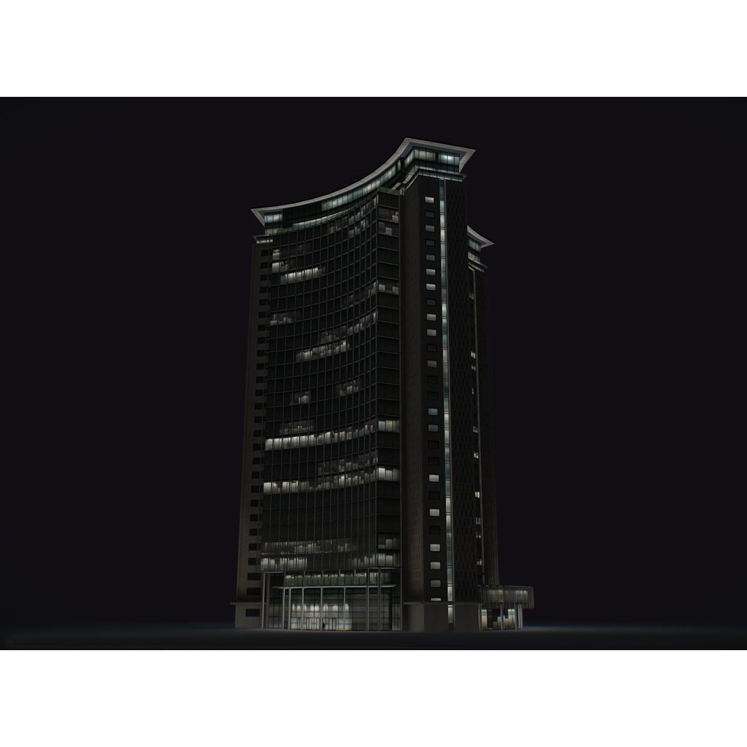 Empress State Building 3D Model – Low Poly Cityscape Asset, FBX - View 18