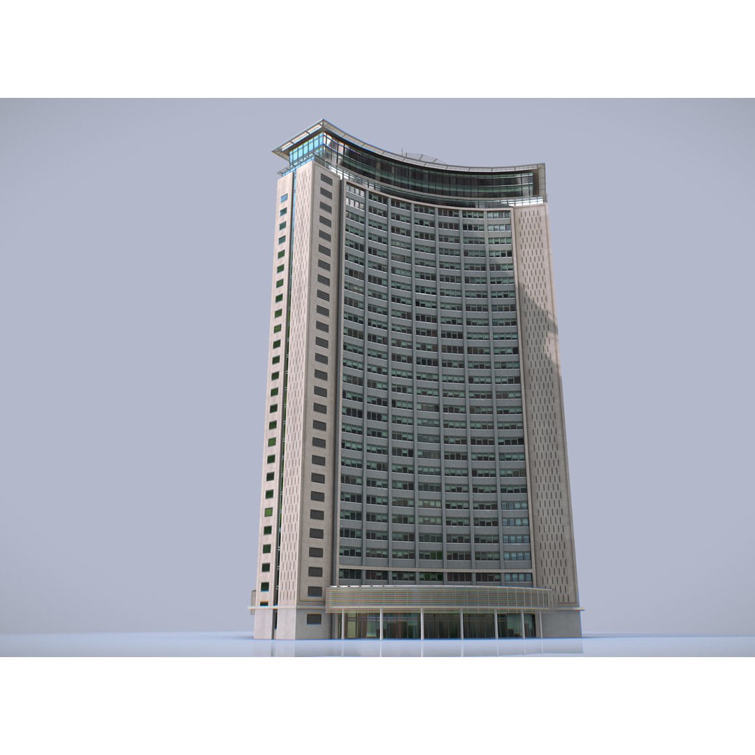 Empress State Building 3D Model – Low Poly Cityscape Asset, FBX - View 20