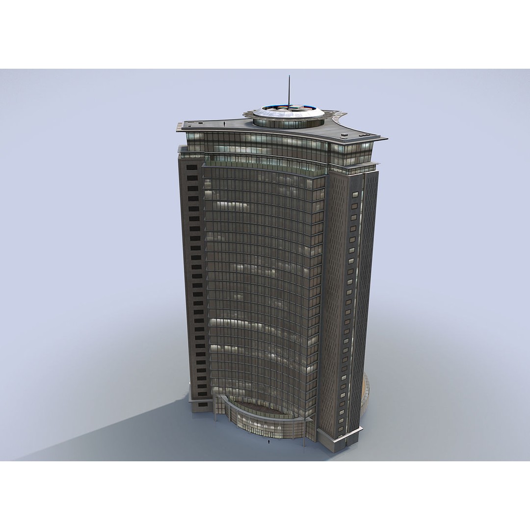Empress State Building 3D Model – Low Poly Cityscape Asset, FBX - View 26