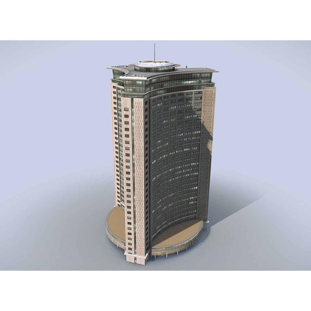 Empress State Building 3D Model – Low Poly Cityscape Asset, FBX - View 27