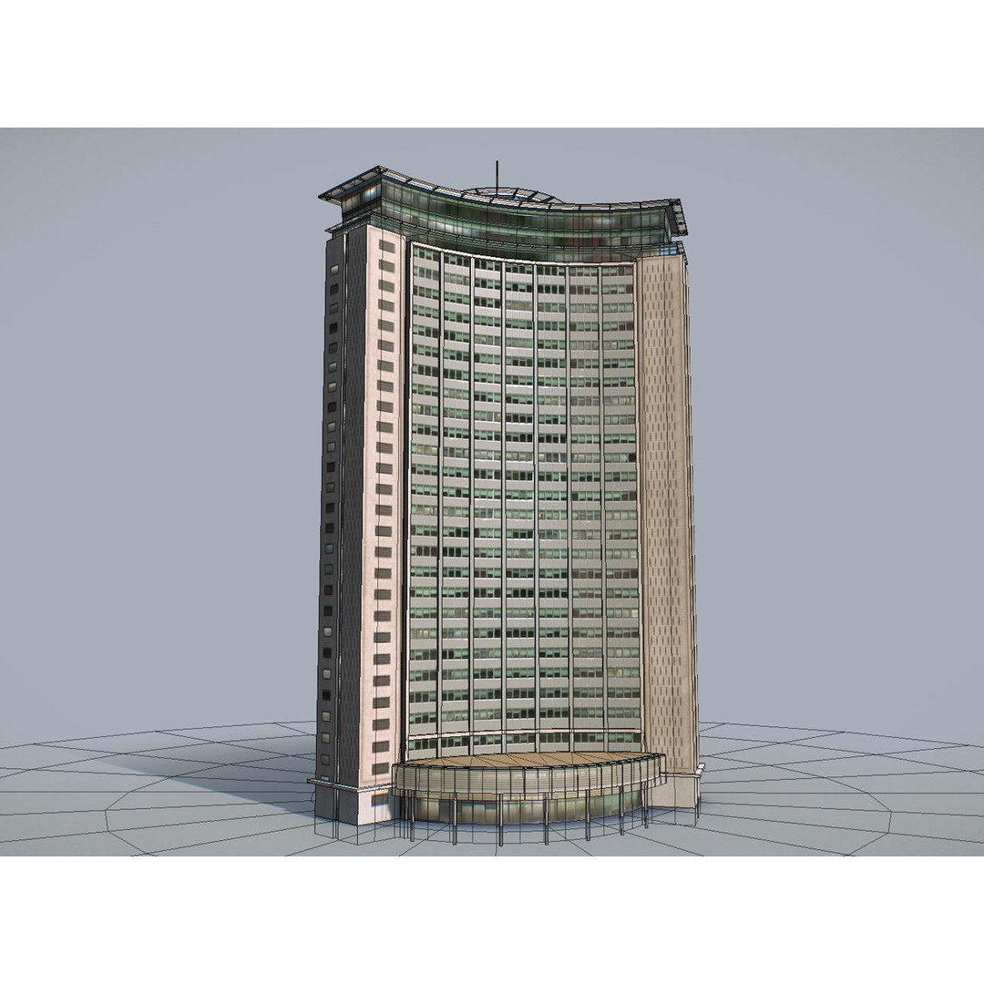 Empress State Building 3D Model – Low Poly Cityscape Asset, FBX - View 28