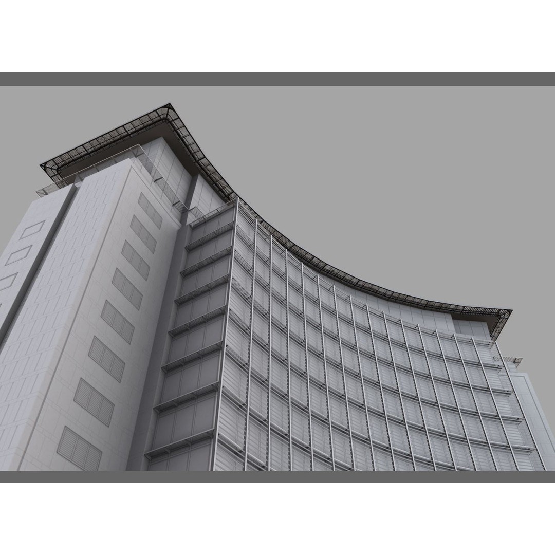Empress State Building 3D Model – Low Poly Cityscape Asset, FBX - View 29