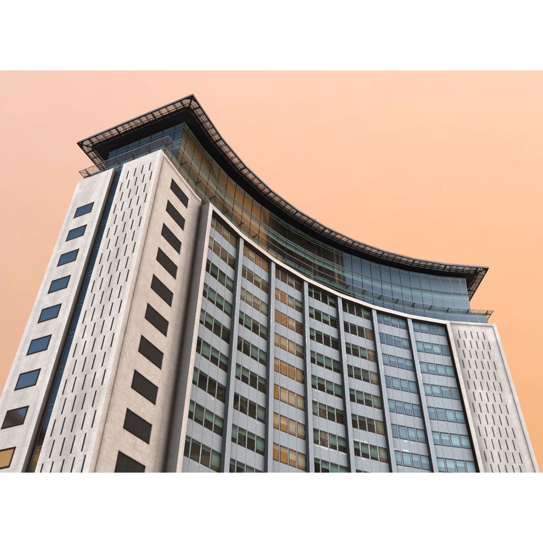 Empress State Building 3D Model – Low Poly Cityscape Asset, FBX - View 9