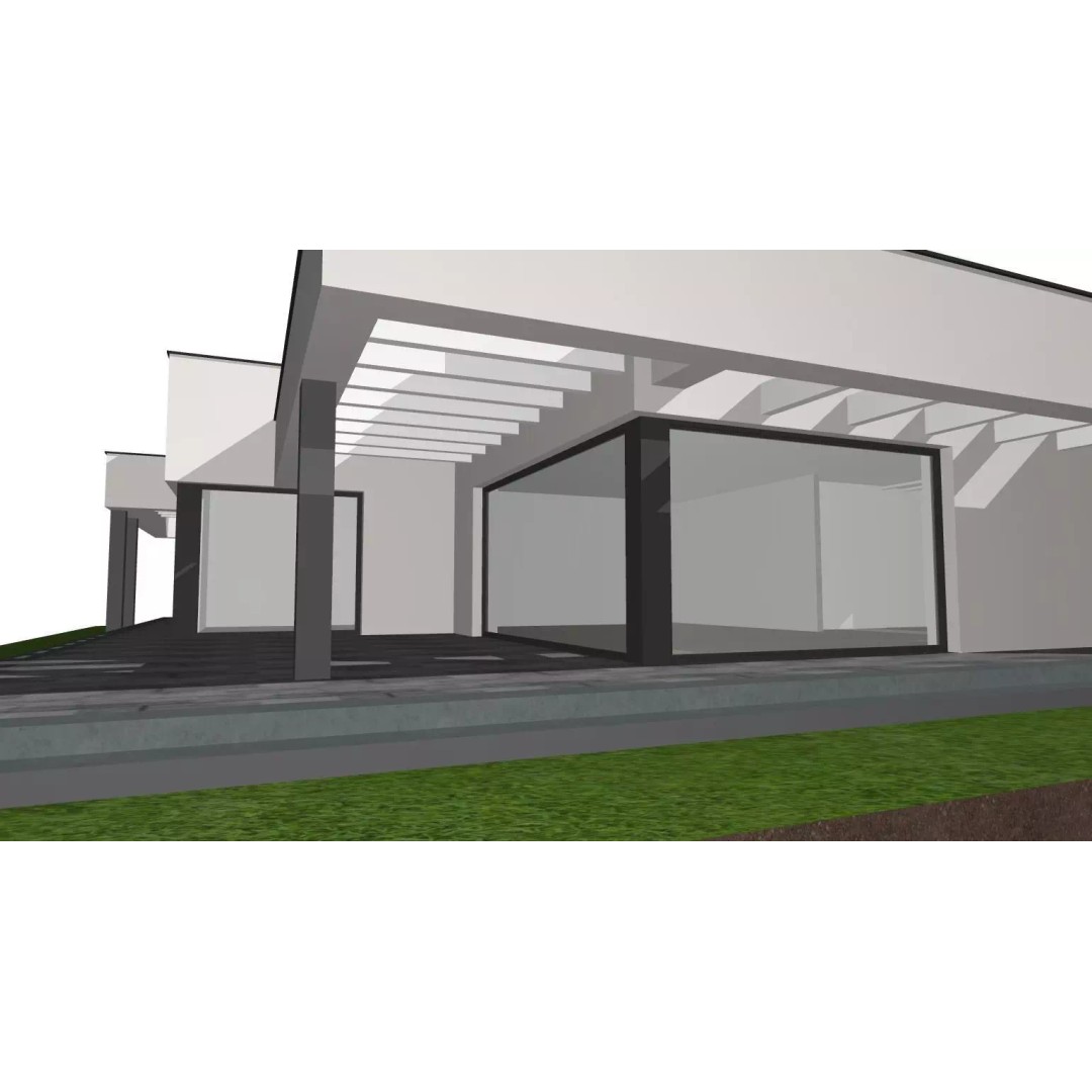 Modern One-Storey Villa 3D Model – Architectural Asset, FBX - View 9