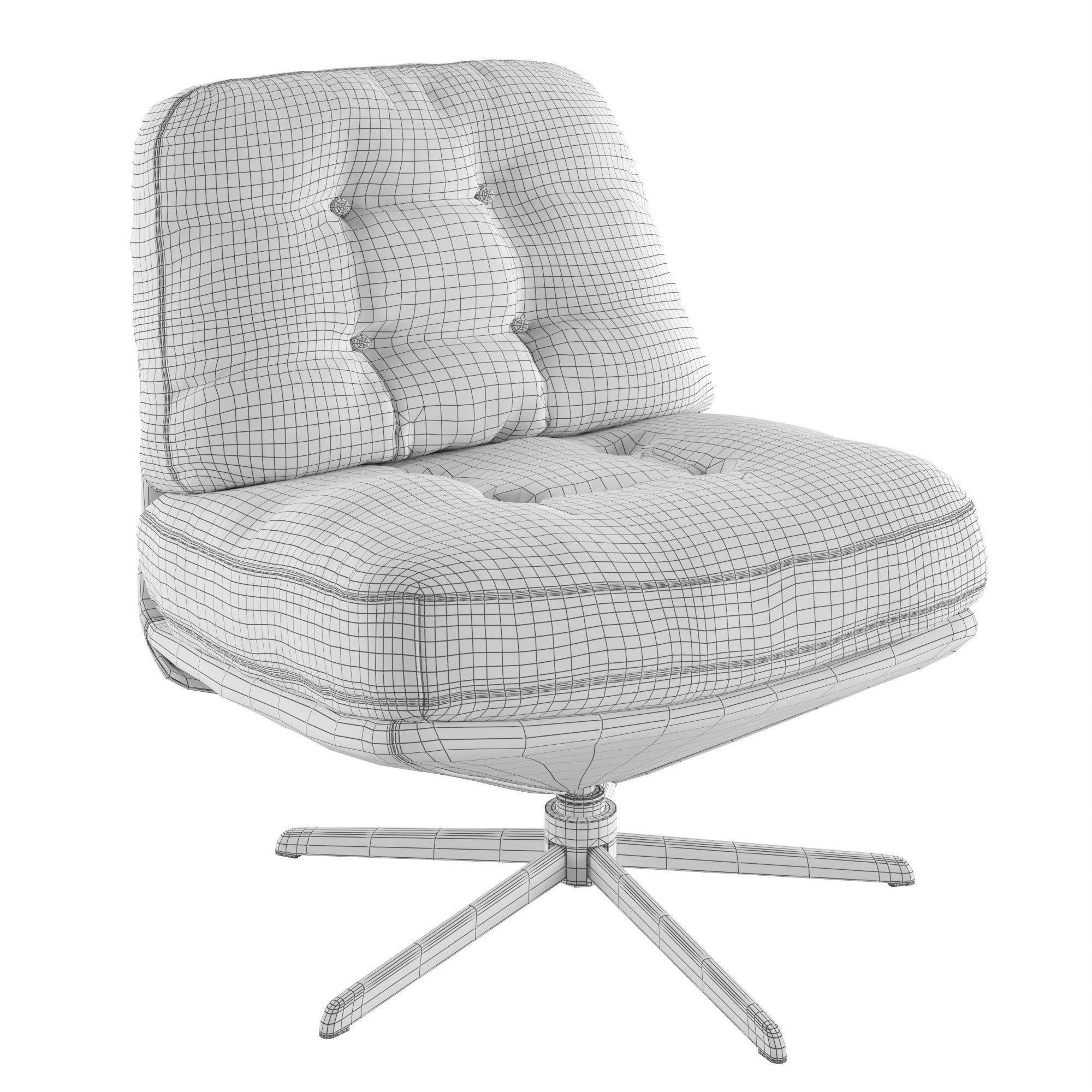 Armchair Dyvlinge - Game-Ready 3D Model - View 3