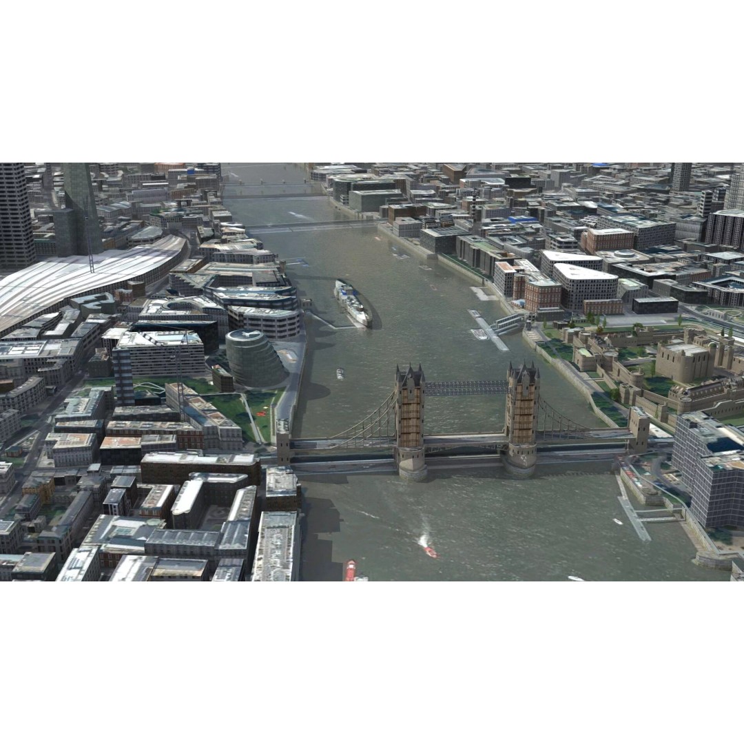 London City 3D Model – Low Poly Urban Environment for Archviz, FBX, OBJ - View 14