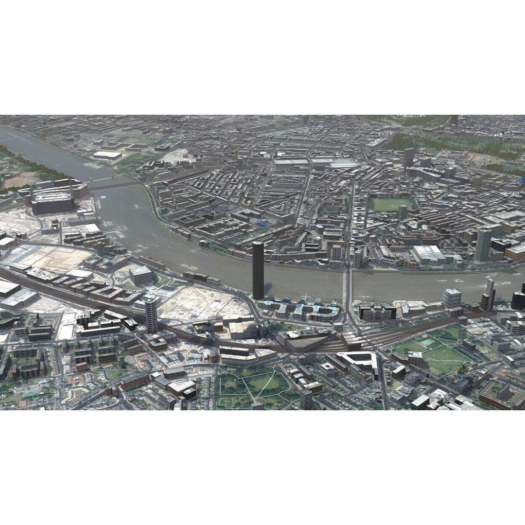 London City 3D Model – Low Poly Urban Environment for Archviz, FBX, OBJ - View 18