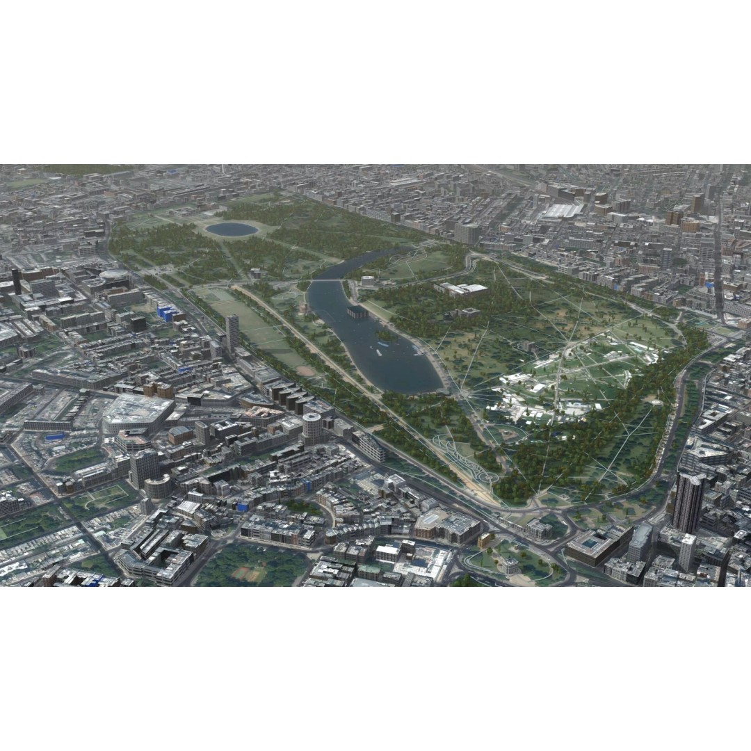 London City 3D Model – Low Poly Urban Environment for Archviz, FBX, OBJ - View 19