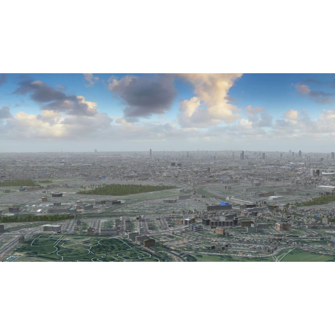 London City 3D Model – Low Poly Urban Environment for Archviz, FBX, OBJ - View 22