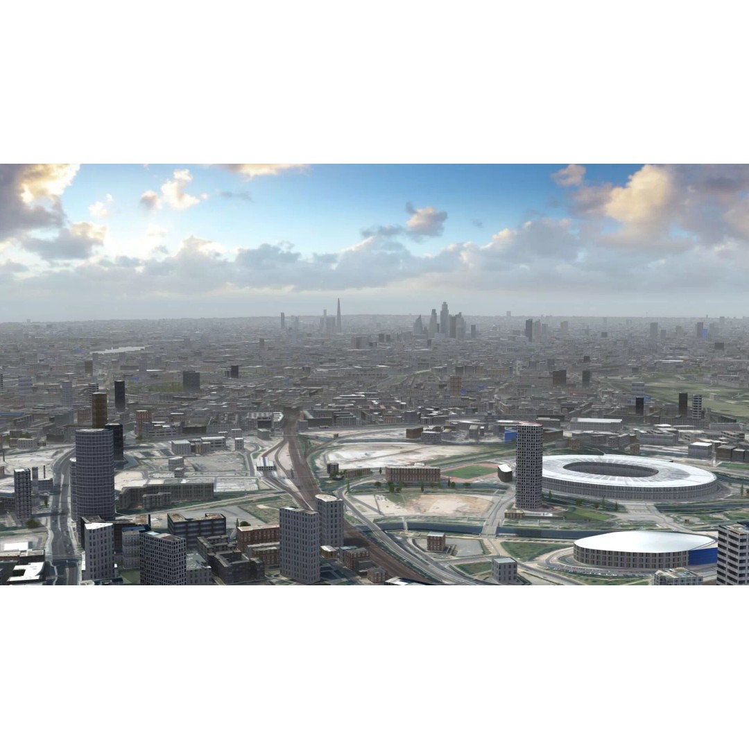 London City 3D Model – Low Poly Urban Environment for Archviz, FBX, OBJ - View 23