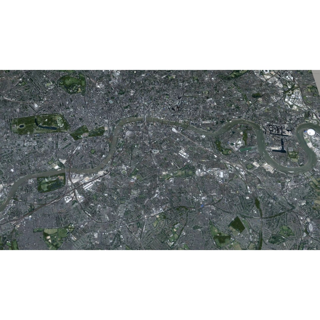 London City 3D Model – Low Poly Urban Environment for Archviz, FBX, OBJ - View 24