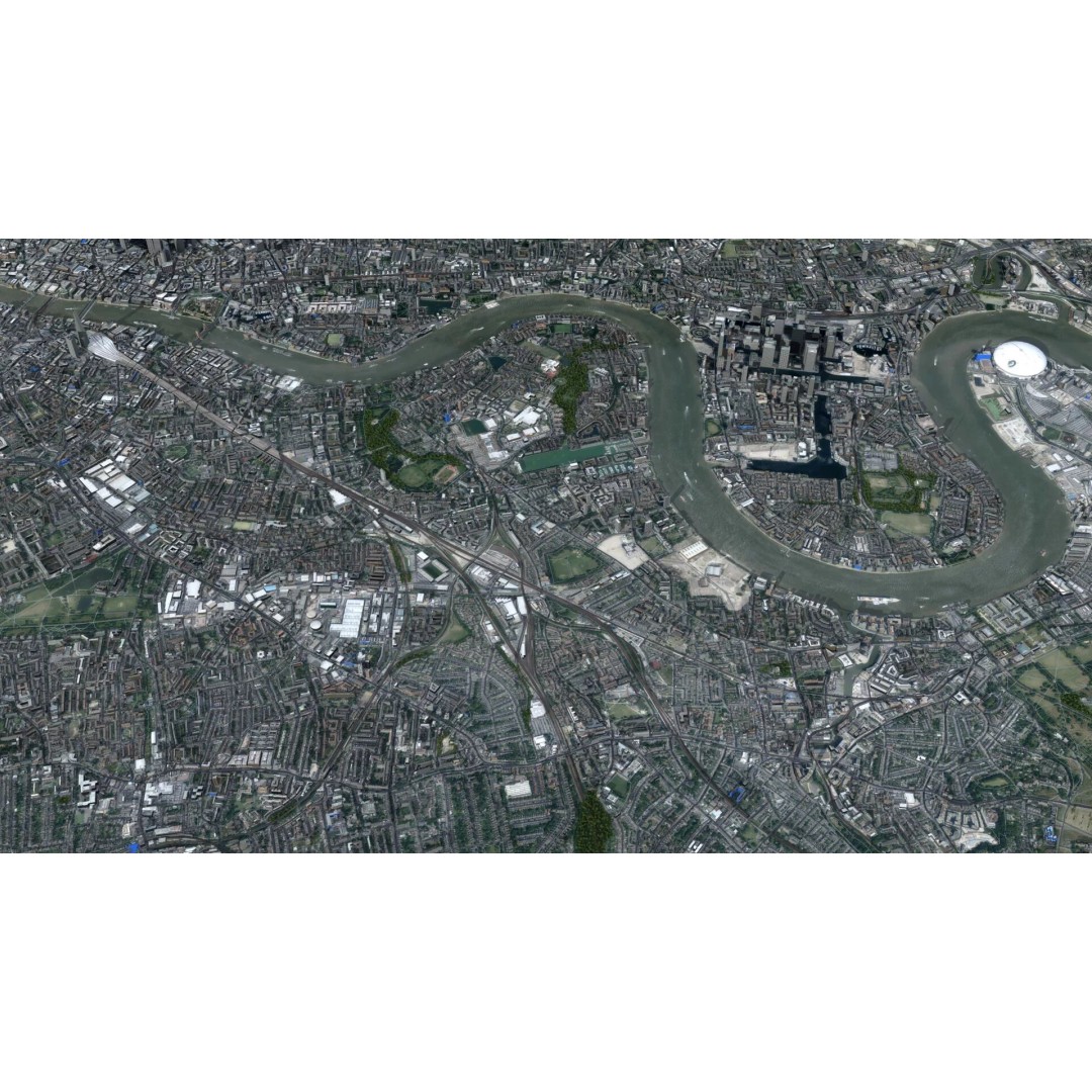 London City 3D Model – Low Poly Urban Environment for Archviz, FBX, OBJ - View 25