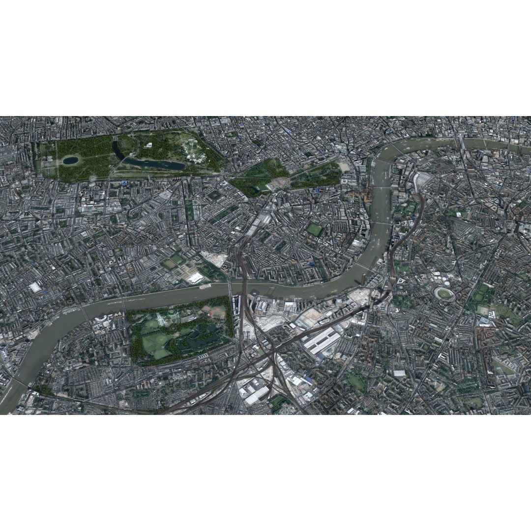London City 3D Model – Low Poly Urban Environment for Archviz, FBX, OBJ - View 26
