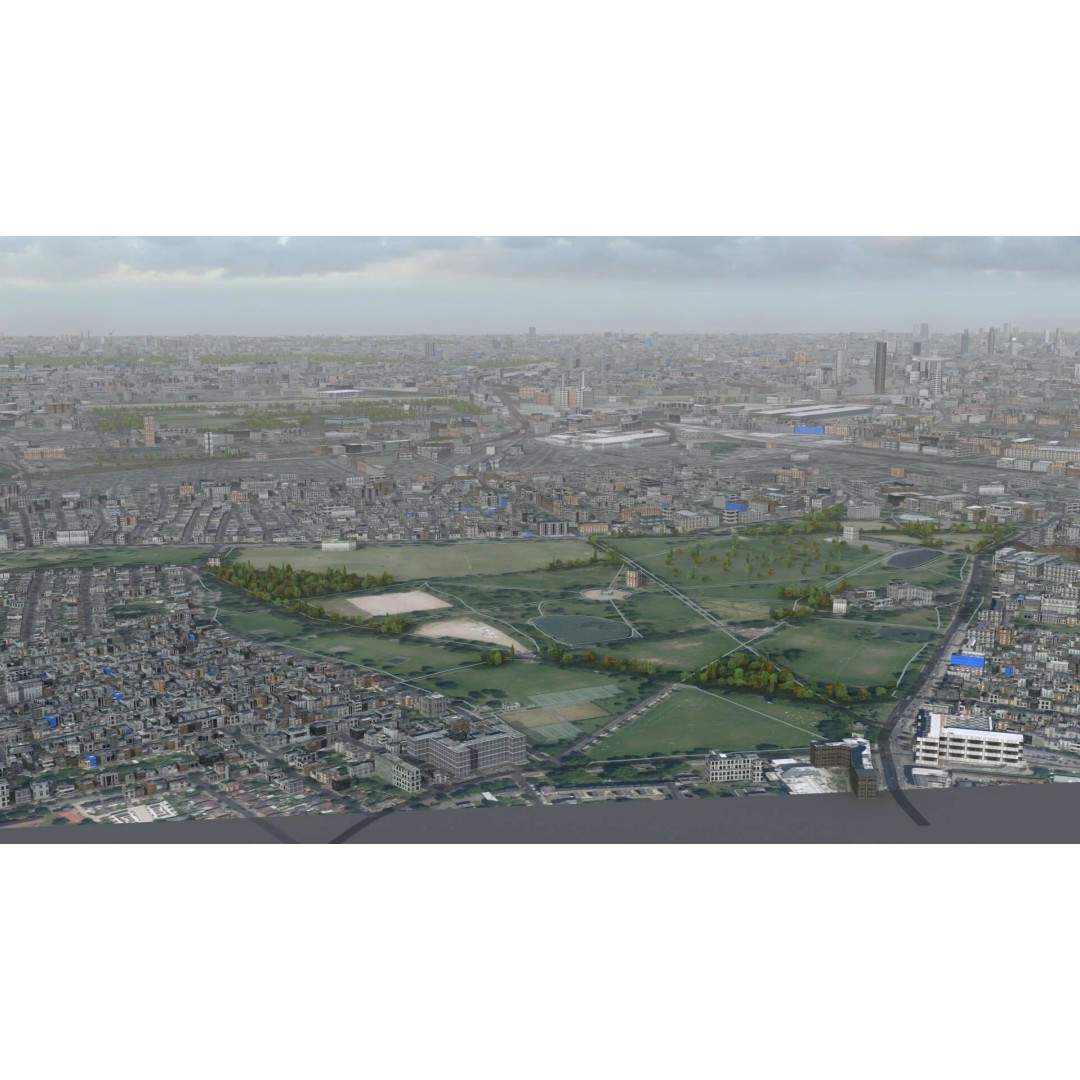 London City 3D Model – Low Poly Urban Environment for Archviz, FBX, OBJ - View 27