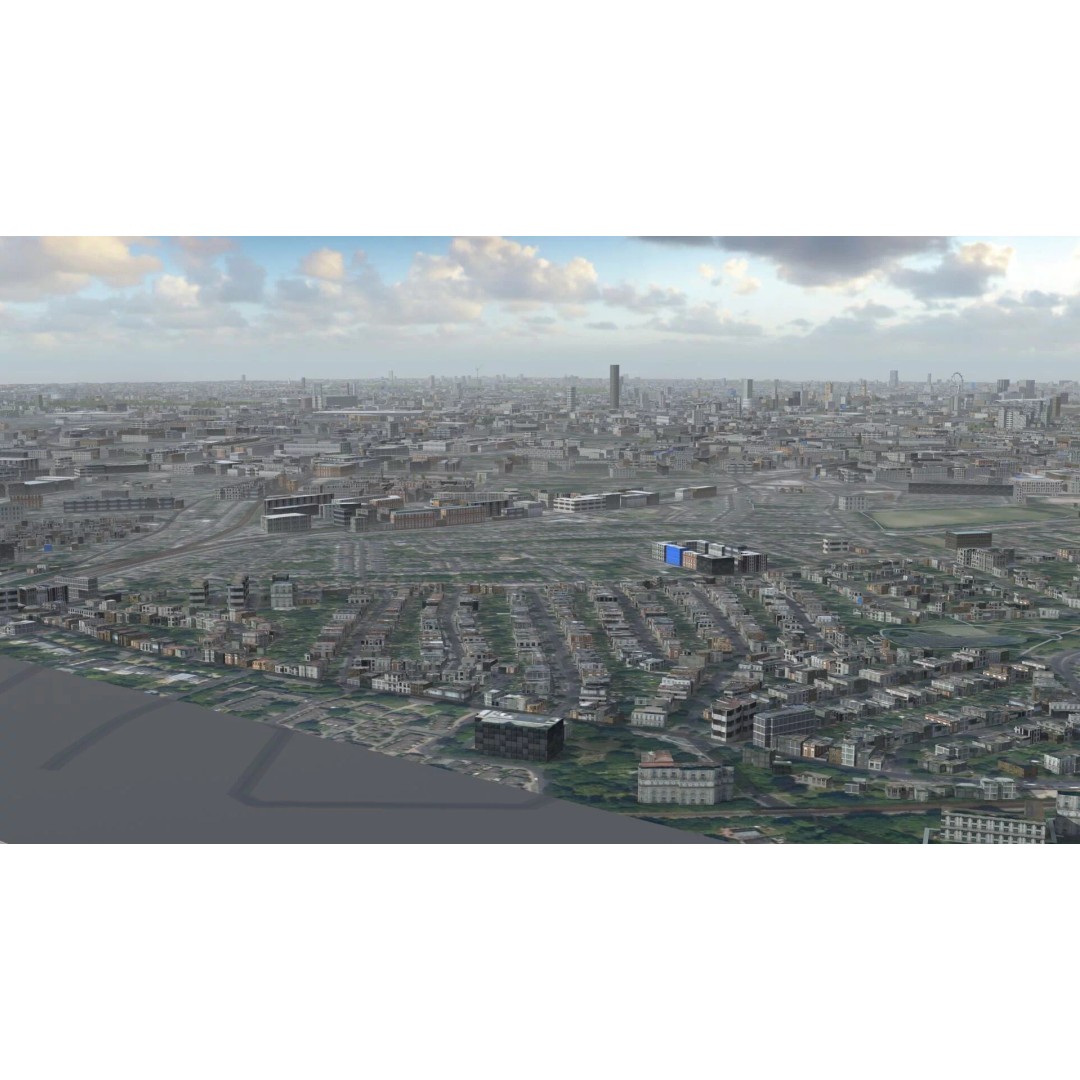 London City 3D Model – Low Poly Urban Environment for Archviz, FBX, OBJ - View 28