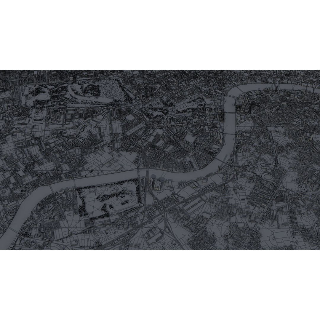 London City 3D Model – Low Poly Urban Environment for Archviz, FBX, OBJ - View 53
