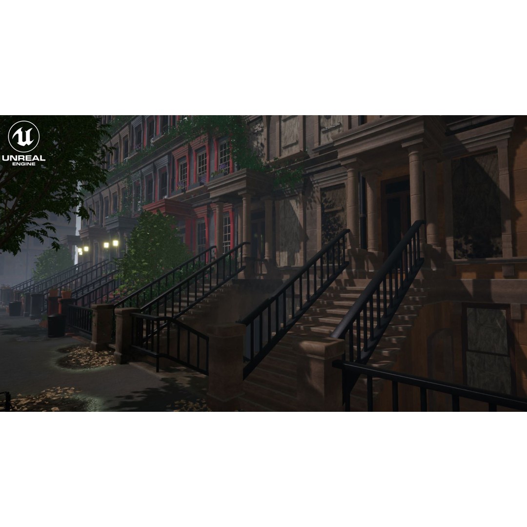 Modular Building 3D Model – Low Poly Game Asset for Unreal Engine - View 17