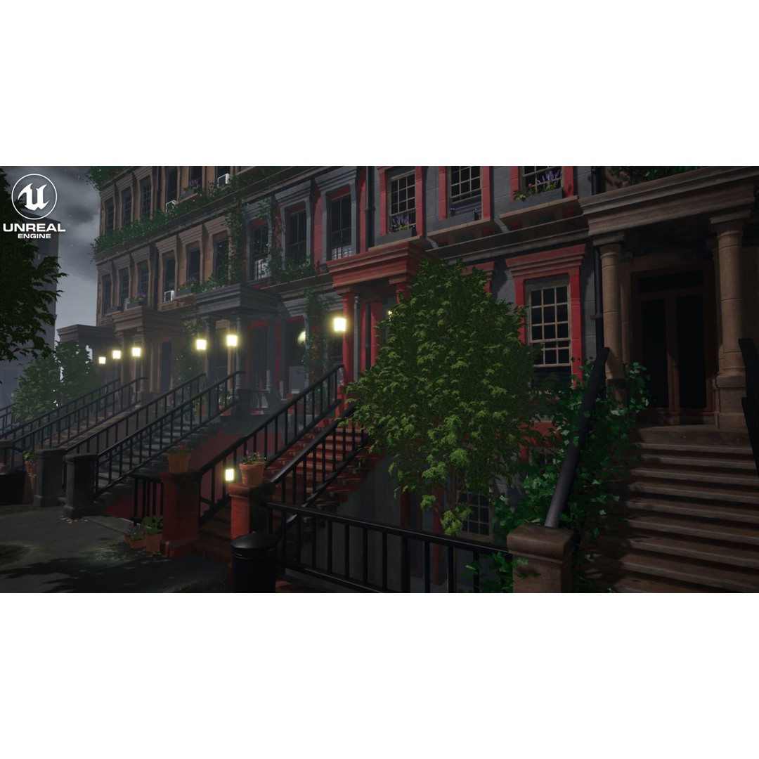 Modular Building 3D Model – Low Poly Game Asset for Unreal Engine - View 18