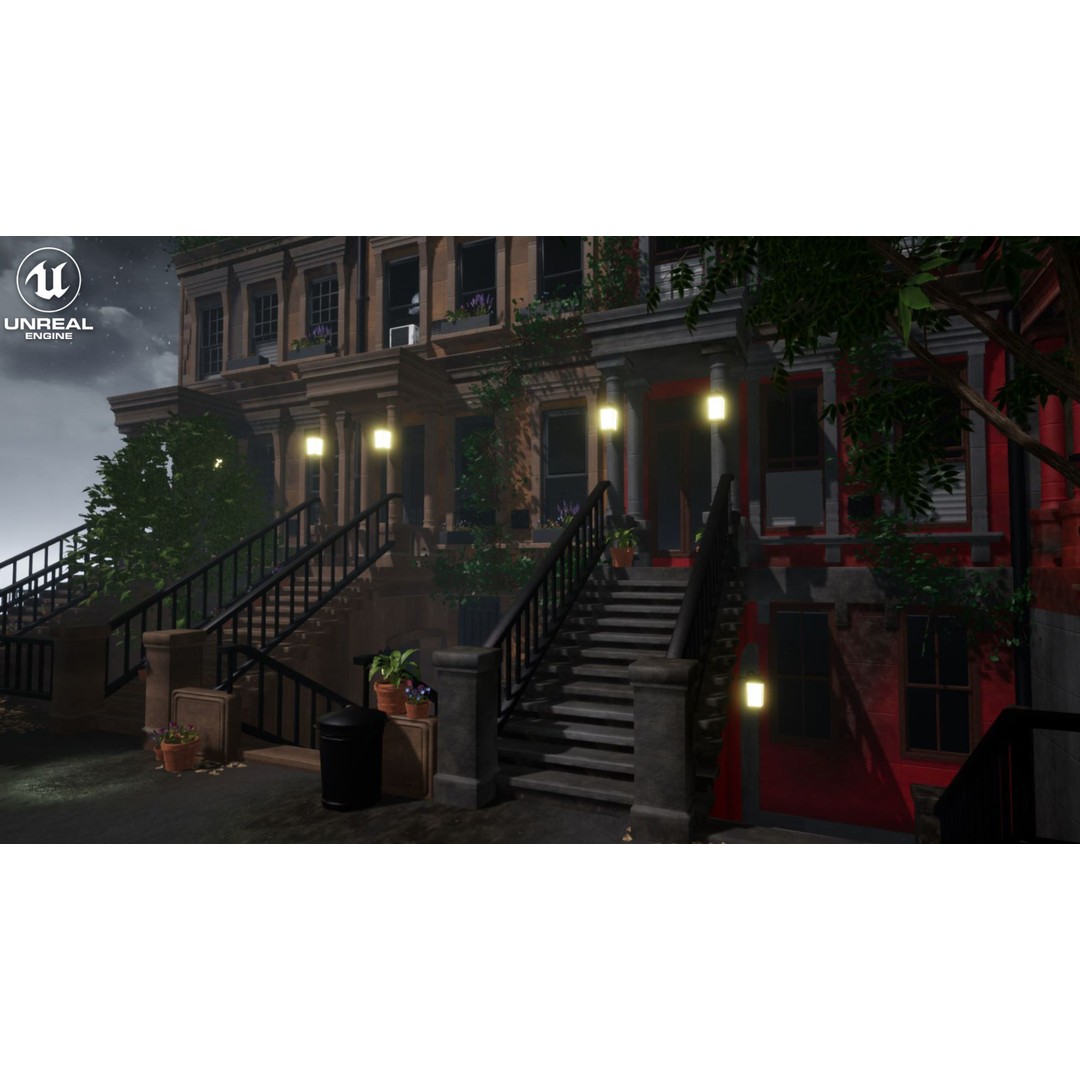 Modular Building 3D Model – Low Poly Game Asset for Unreal Engine - View 19