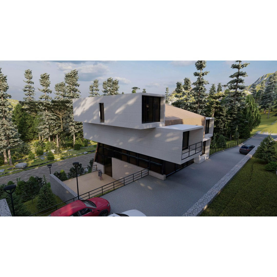 Modern Villa 3D Model – High Poly Architectural Asset, FBX, OBJ - View 15