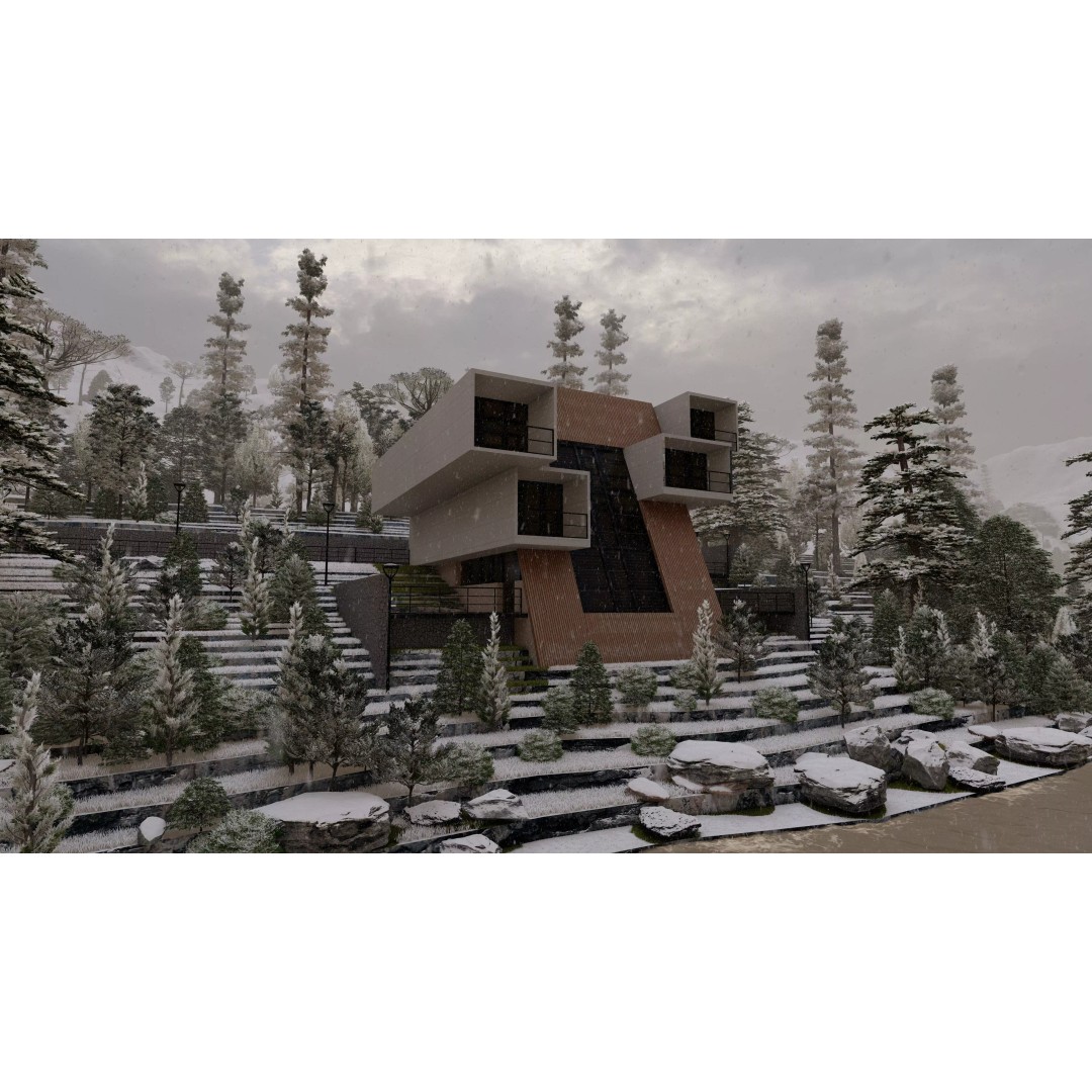Modern Villa 3D Model – High Poly Architectural Asset, FBX, OBJ - View 18
