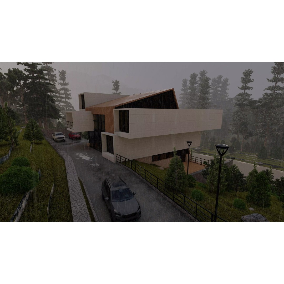 Modern Villa 3D Model – High Poly Architectural Asset, FBX, OBJ - View 22