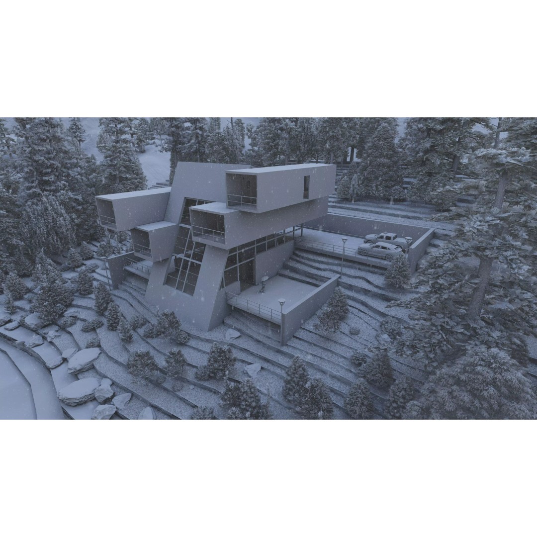 Modern Villa 3D Model – High Poly Architectural Asset, FBX, OBJ - View 25