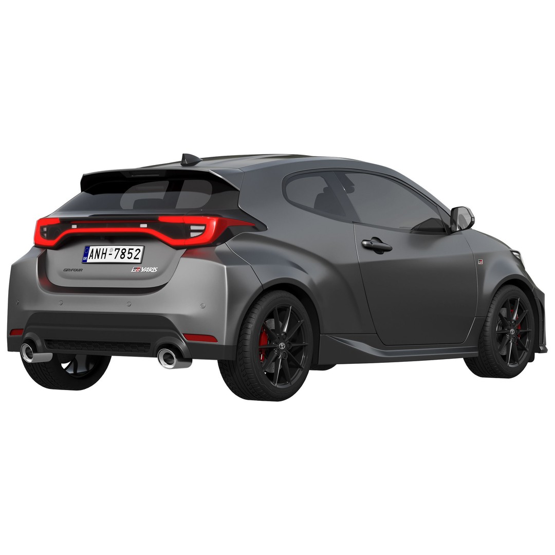Toyota GR Yaris 2024 3D Model – High Poly Detailed Car Asset, FBX - View 5