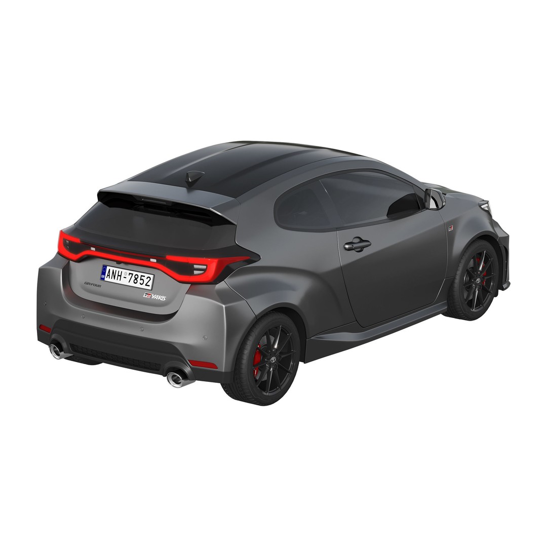 Toyota GR Yaris 2024 3D Model – High Poly Detailed Car Asset, FBX - View 6