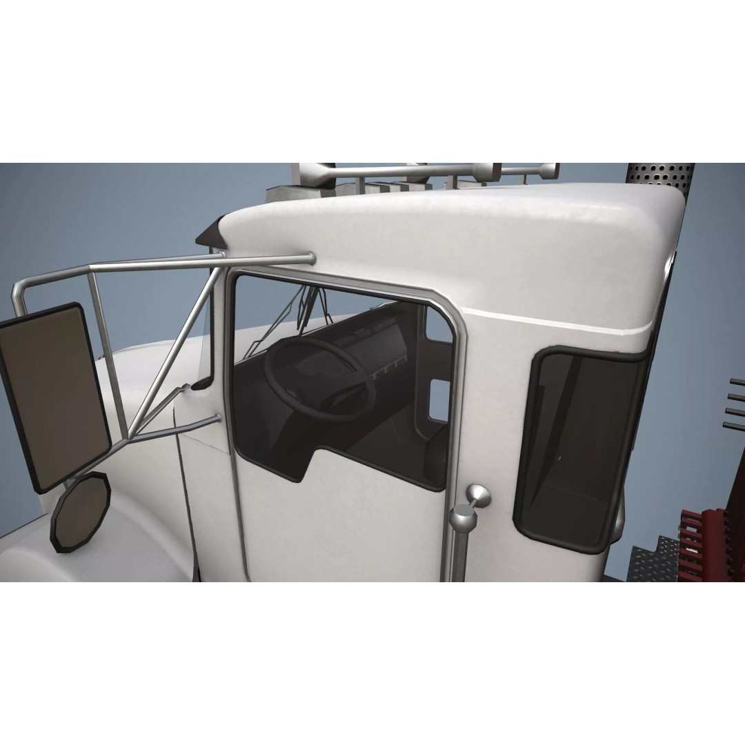 Kenworth T800 Grapple Truck 3D Model – Low Poly Game Ready Asset, FBX - View 7