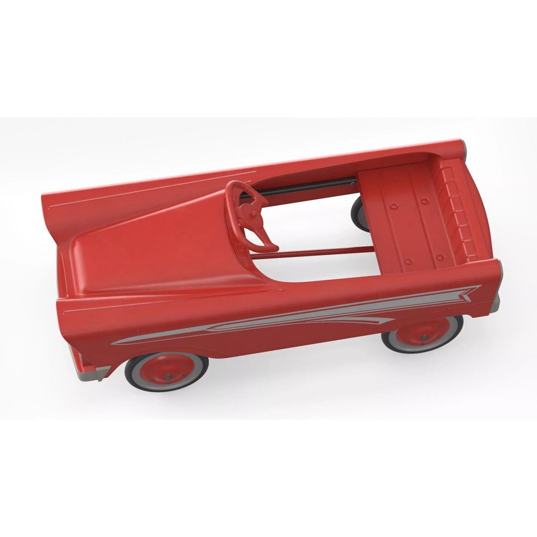 Old Retro Murray Pedal Car 3D Model – Vintage Toy Vehicle, PBR Textures - View 11