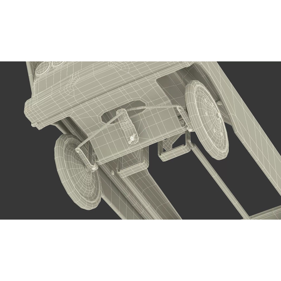 Old Retro Murray Pedal Car 3D Model – Vintage Toy Vehicle, PBR Textures - View 21