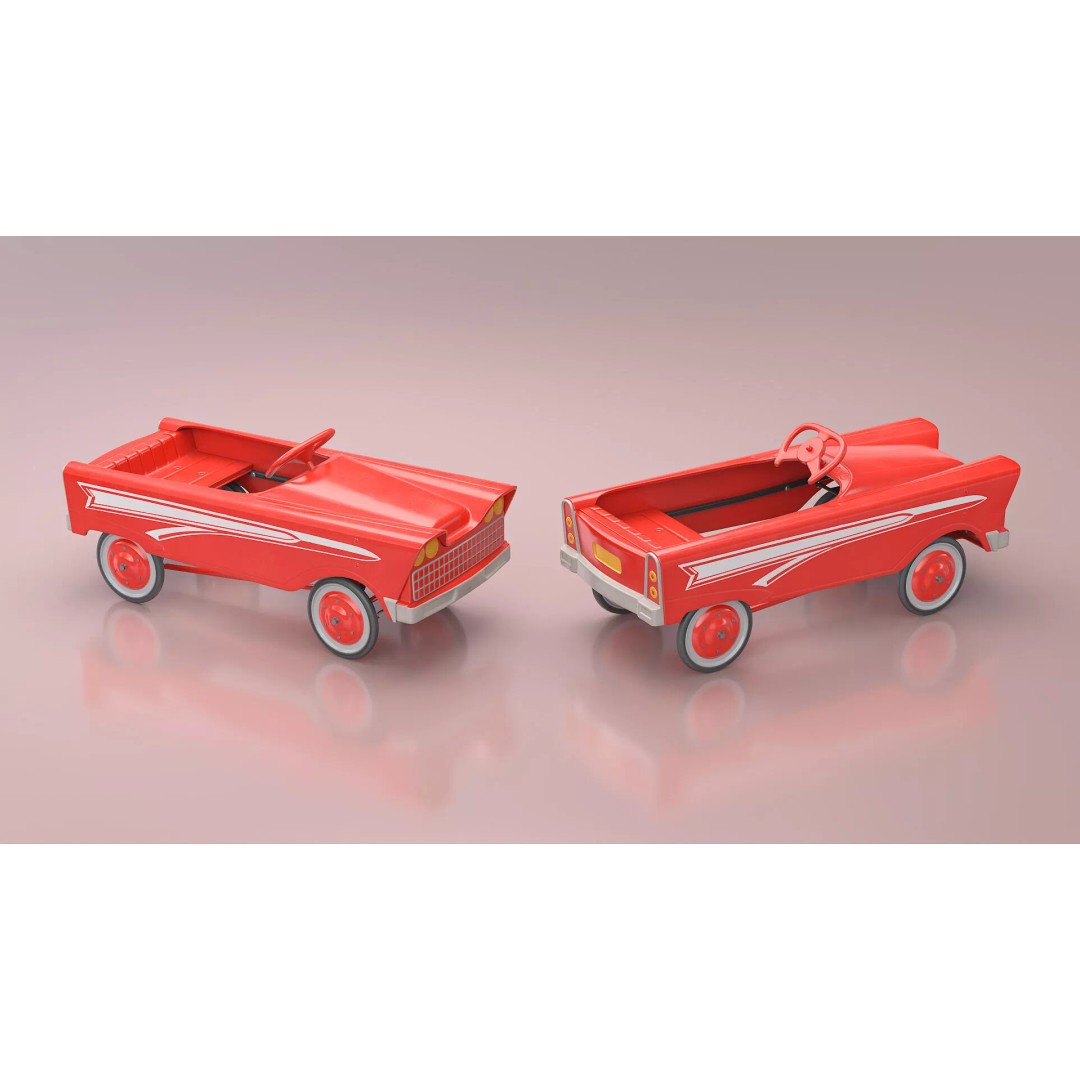 Old Retro Murray Pedal Car 3D Model – Vintage Toy Vehicle, PBR Textures - View 6