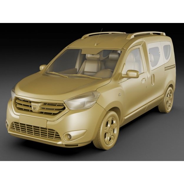 Dacia Dokker 3D Model – Detailed Vehicle with Multiple Formats - View 17