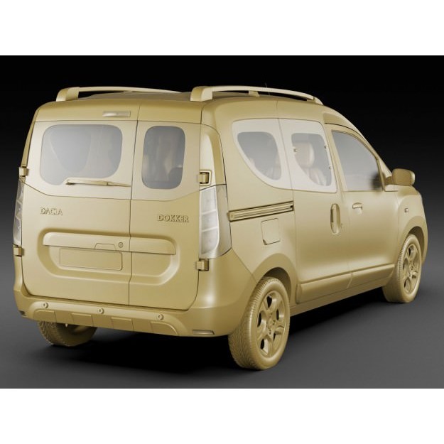 Dacia Dokker 3D Model – Detailed Vehicle with Multiple Formats - View 18