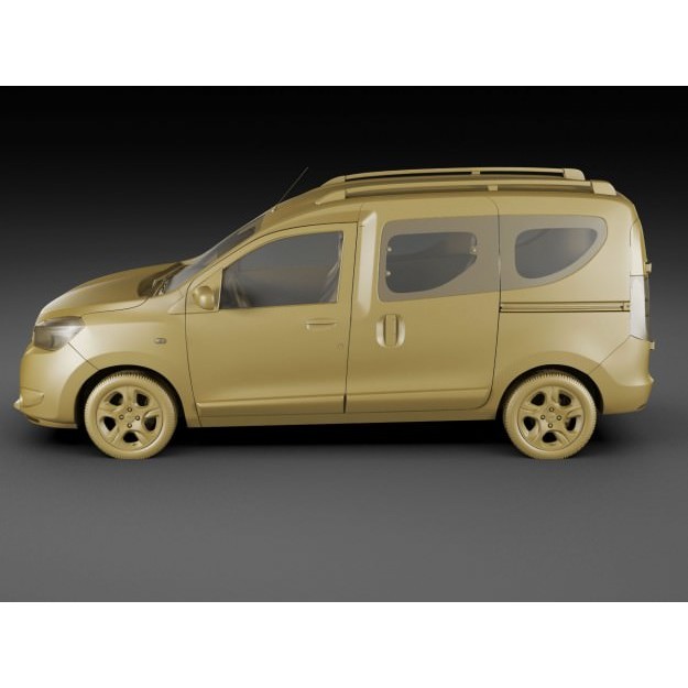 Dacia Dokker 3D Model – Detailed Vehicle with Multiple Formats - View 19
