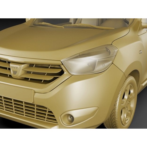 Dacia Dokker 3D Model – Detailed Vehicle with Multiple Formats - View 20