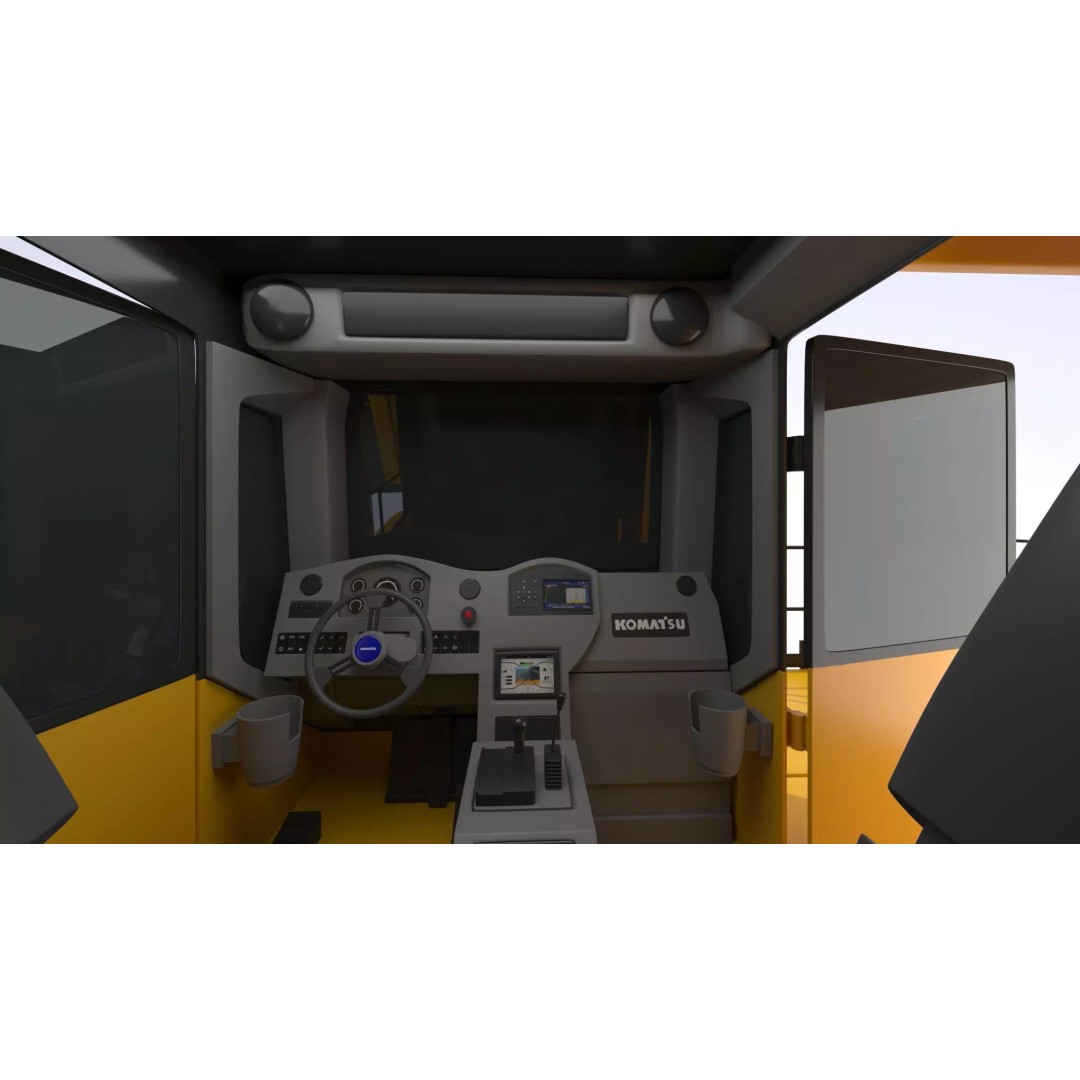 Komatsu 930E-5SE Electric Drive Mining Truck 3D Model – High-Poly PBR Asset, FBX