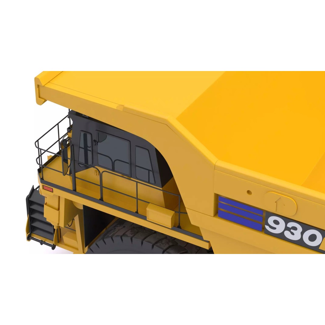 Komatsu 930E-5SE Electric Drive Mining Truck 3D Model – High-Poly PBR Asset, FBX - View 11