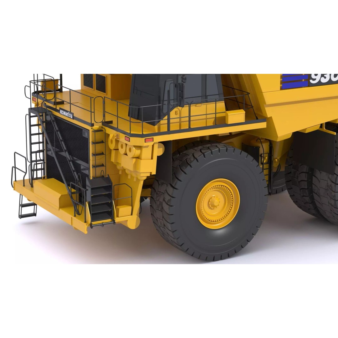 Komatsu 930E-5SE Electric Drive Mining Truck 3D Model – High-Poly PBR Asset, FBX - View 14