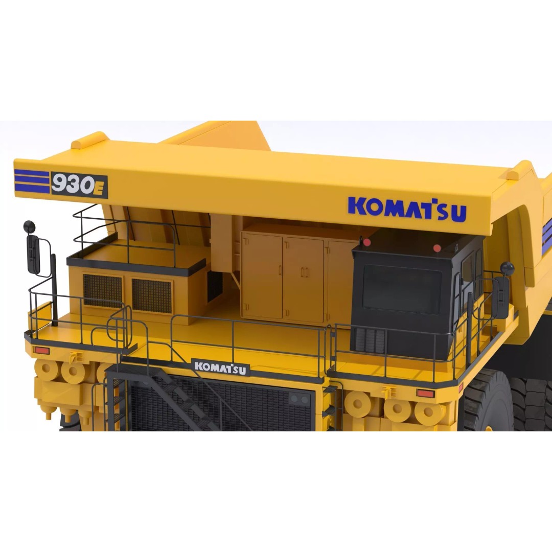 Komatsu 930E-5SE Electric Drive Mining Truck 3D Model – High-Poly PBR Asset, FBX - View 15