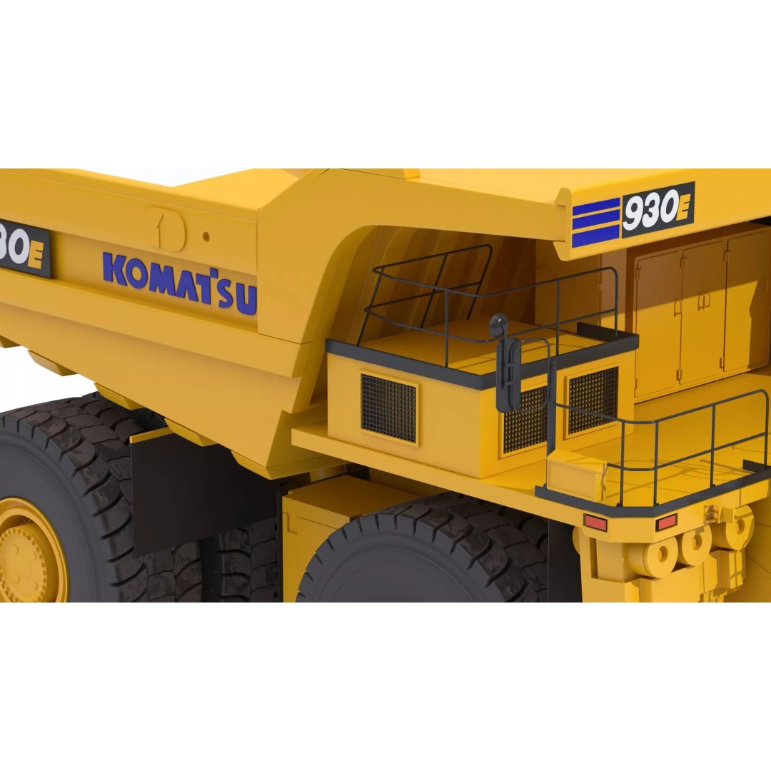 Komatsu 930E-5SE Electric Drive Mining Truck 3D Model – High-Poly PBR Asset, FBX - View 16