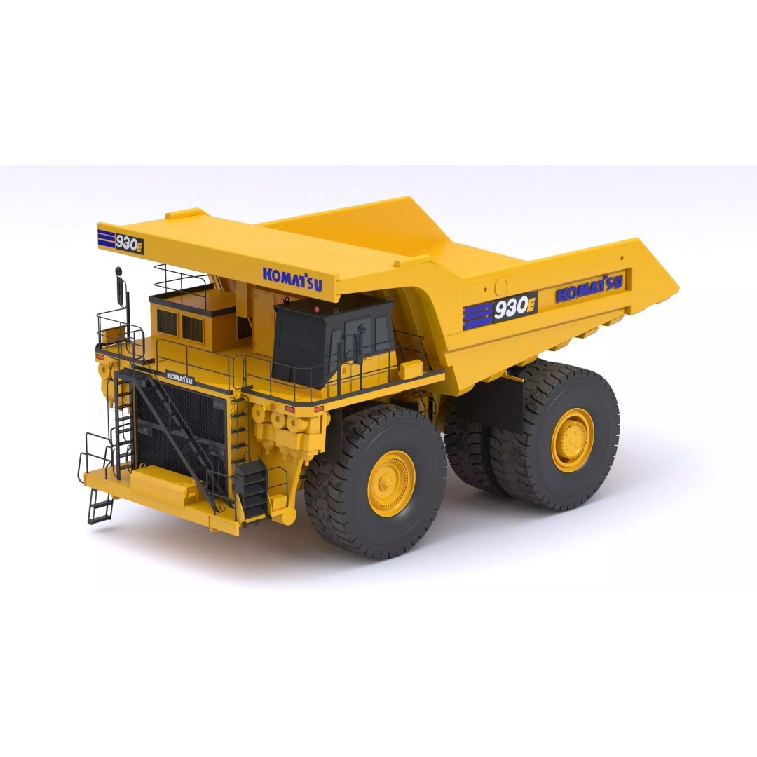 Komatsu 930E-5SE Electric Drive Mining Truck 3D Model – High-Poly PBR Asset, FBX - View 2
