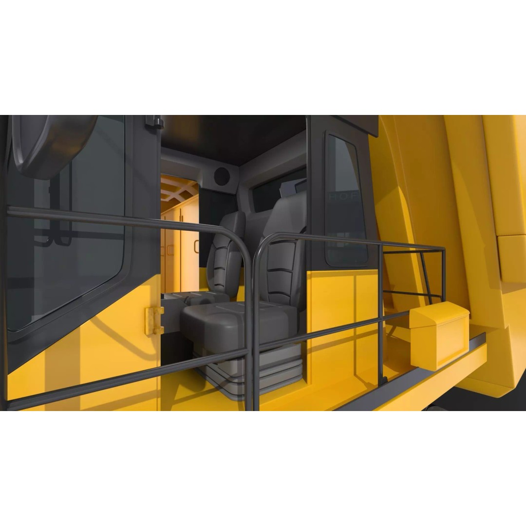 Komatsu 930E-5SE Electric Drive Mining Truck 3D Model – High-Poly PBR Asset, FBX - View 28