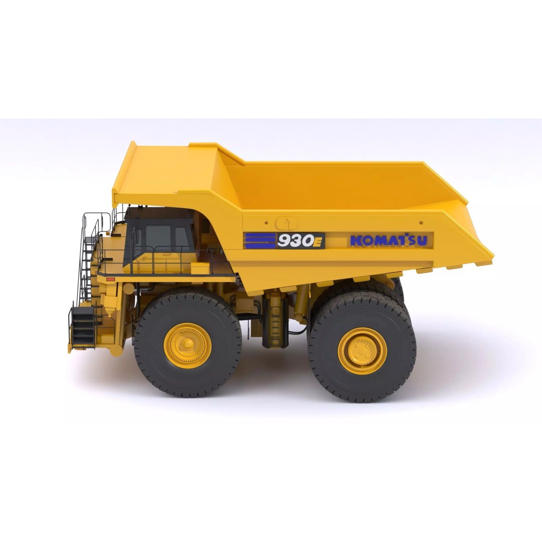 Komatsu 930E-5SE Electric Drive Mining Truck 3D Model – High-Poly PBR Asset, FBX - View 5