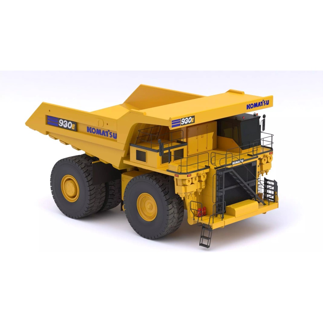 Komatsu 930E-5SE Electric Drive Mining Truck 3D Model – High-Poly PBR Asset, FBX - View 6