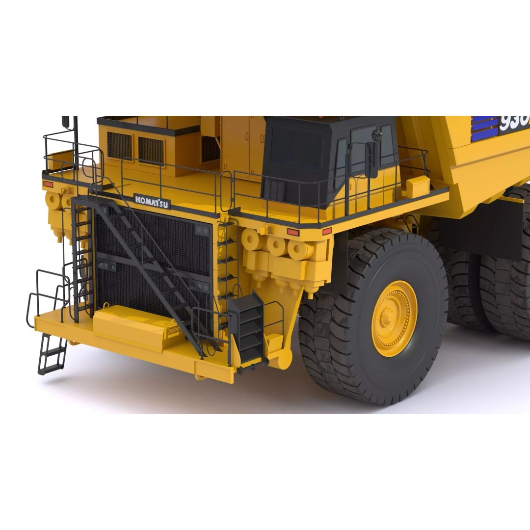 Komatsu 930E-5SE Electric Drive Mining Truck 3D Model – High-Poly PBR Asset, FBX - View 7