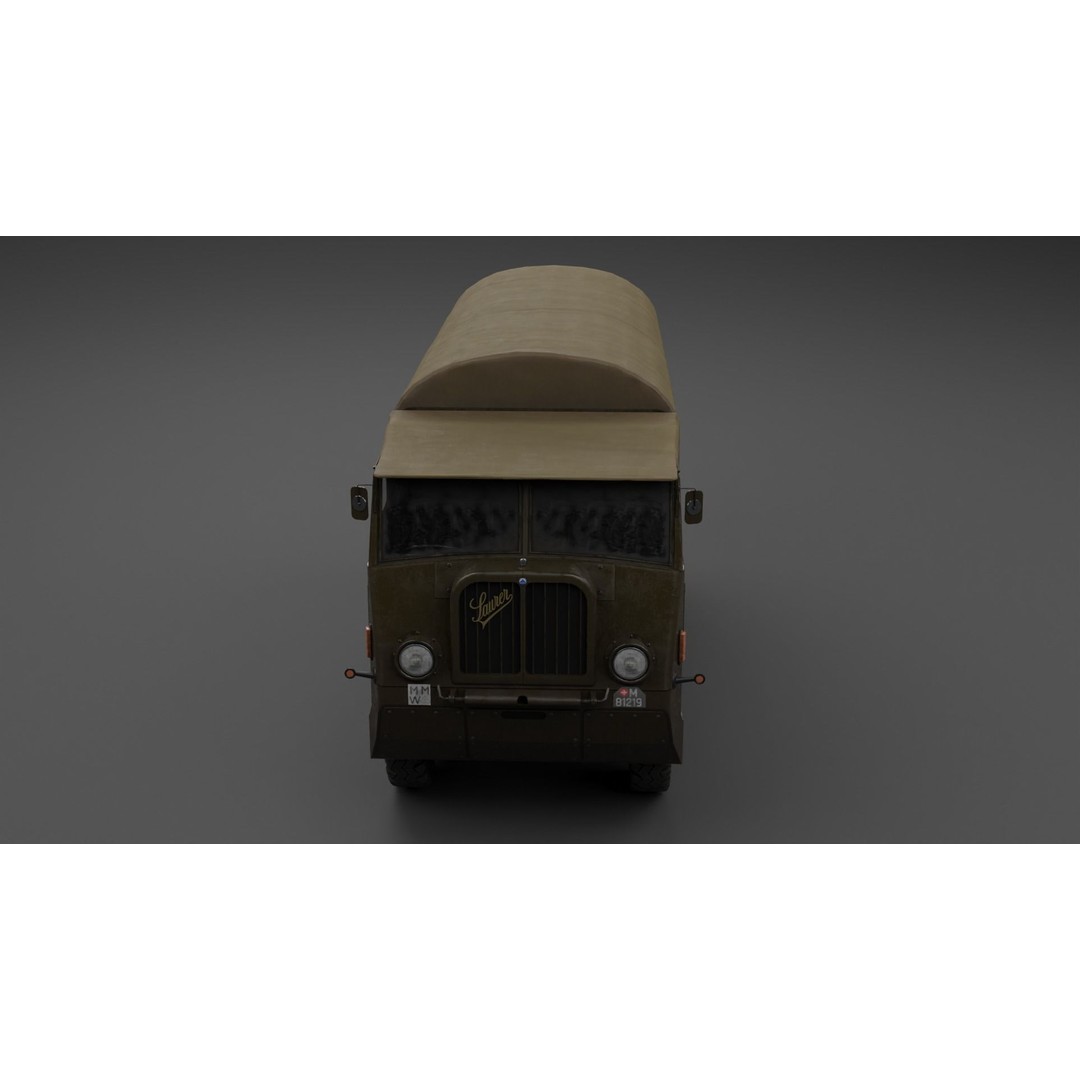 Saurer M8 8x8 3D Model – Low Poly Game Asset, FBX, Blender - View 24
